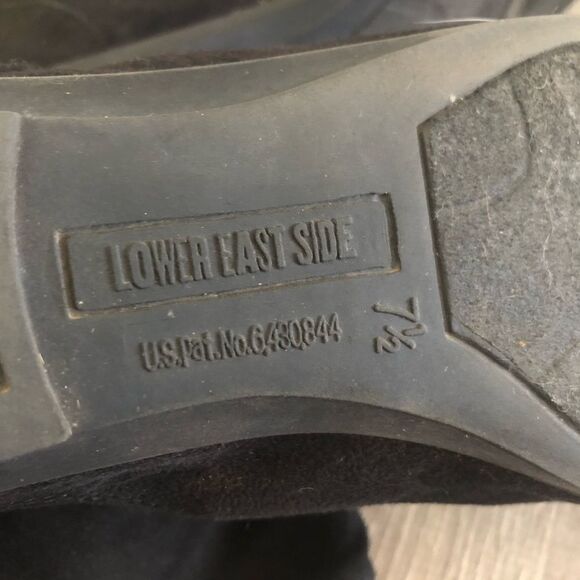 Lower East Side Womens Pull On Slouch Ankle Boots Sz 7.5 Bootie Black Faux Suede - Picture 6 of 8